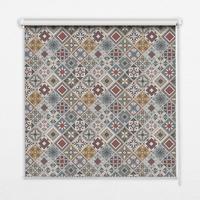 INNENROLLO - Fensterrollo - Rollo - 100x100 cm - Dekorative Rauten - Grau, Kunststoff (100/100/0.5cm) - TULUP