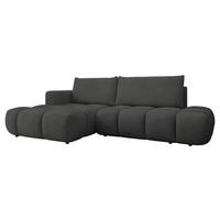 ECKSOFA Soffi, Seite: Links - Anthrazit/Schwarz, Holz/Kunststoff (283/166cm) - MIRJAN24