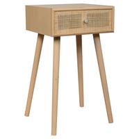 NACHTTISCH aus MDF und Gitter, braun, 40x36x70cm - Braun, Holzwerkstoff (40/70/36cm) - Wanderlust