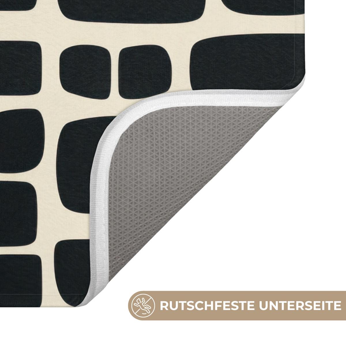 WC-VORLEGER Modern - Bio - Schwarz Toilettenvorleger 55x60 cm - Anthrazit, Textil (55/1cm) - OnlyWow