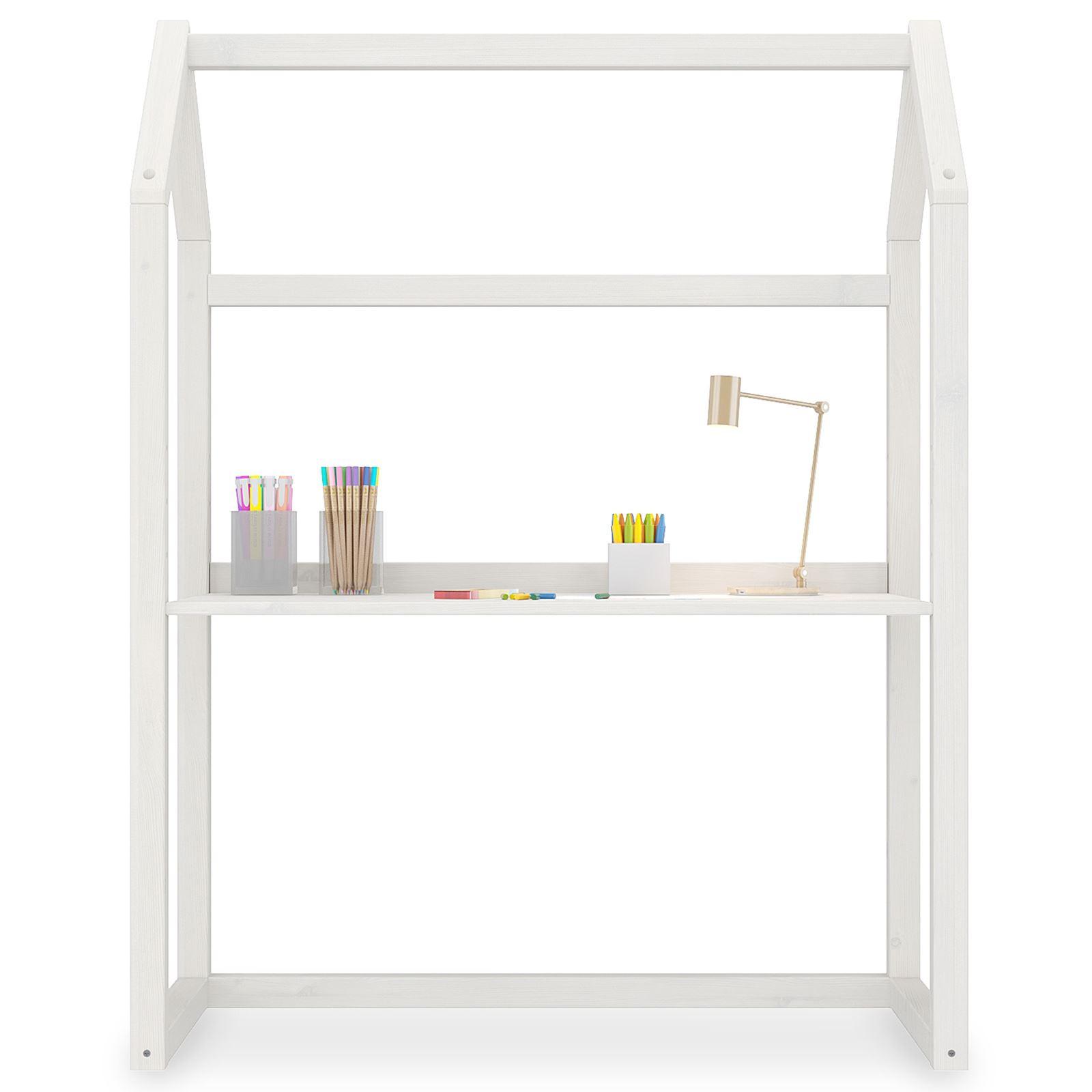 KINDERSCHREIBTISCH TINA - Weiß, Holz (101/130/49cm) - IDIMEX