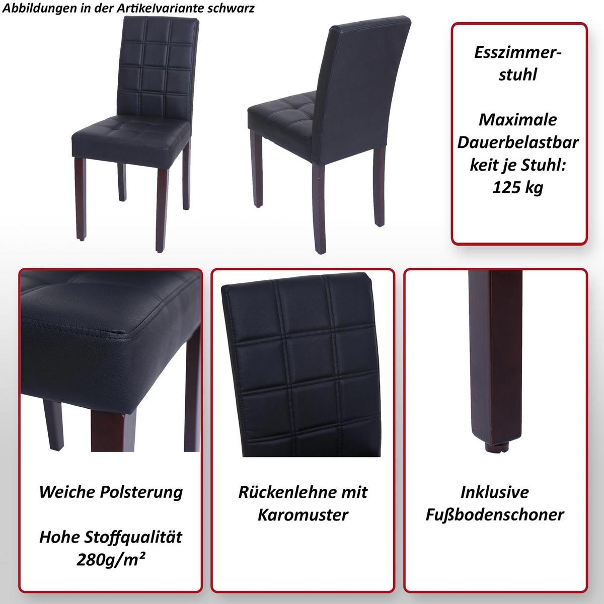 ESSZIMMERSTUHL O65C Schwarz - Schwarz, Textil (42/91/53cm) - MCW