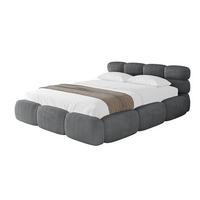 POLSTERBETT mit Bettkasten und Lattenrost, Boxbett ohne Matratze - NOMA 200x200 Dunkelgrau - Dunkelgrau, Holzwerkstoff/Textil (200/200cm) - ALTDECOR