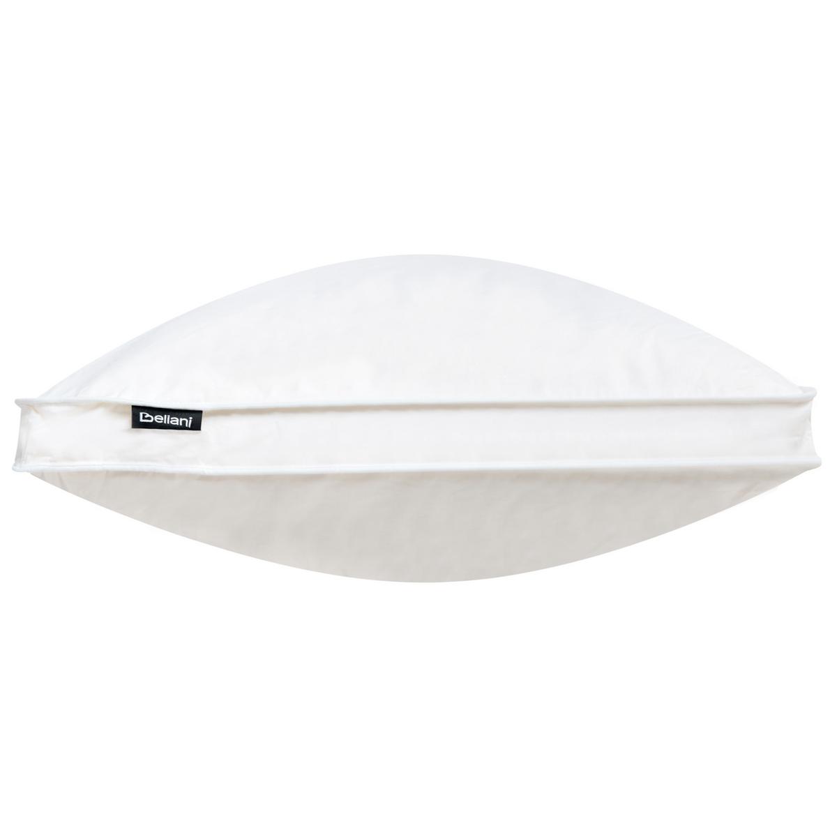 KOPFKISSEN Weiß 40/80 cm Feldberg - Weiß, Naturmaterialien (80/40cm) - Beliani