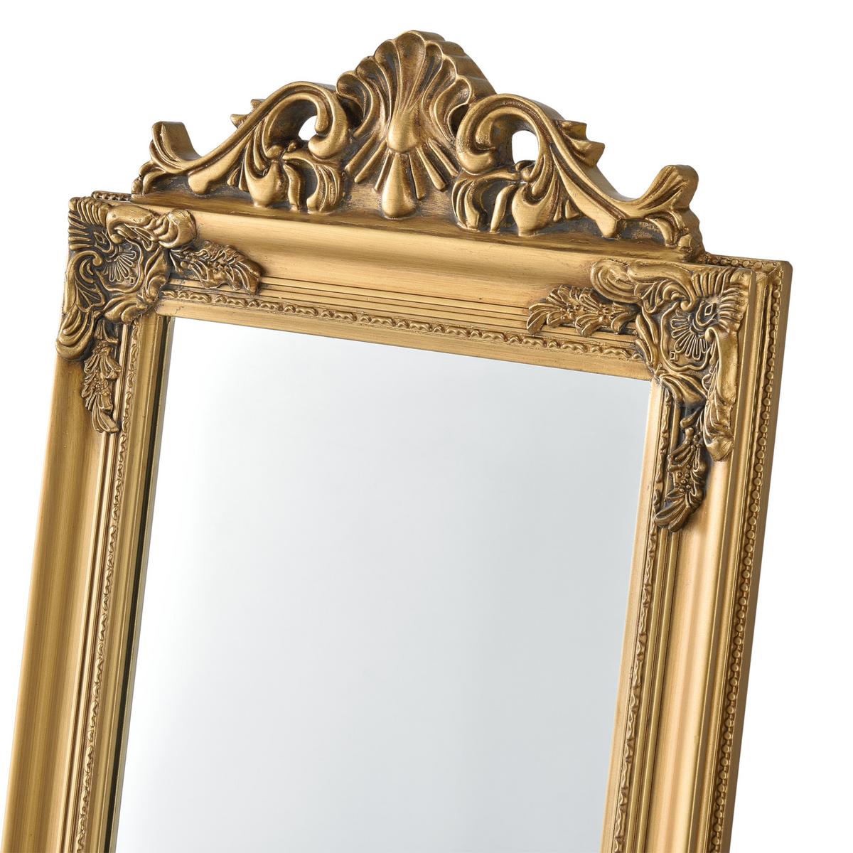 STANDSPIEGEL Arezzo - Goldfarben, Glas/Holz (28.5/160/140cm) - [en.casa]