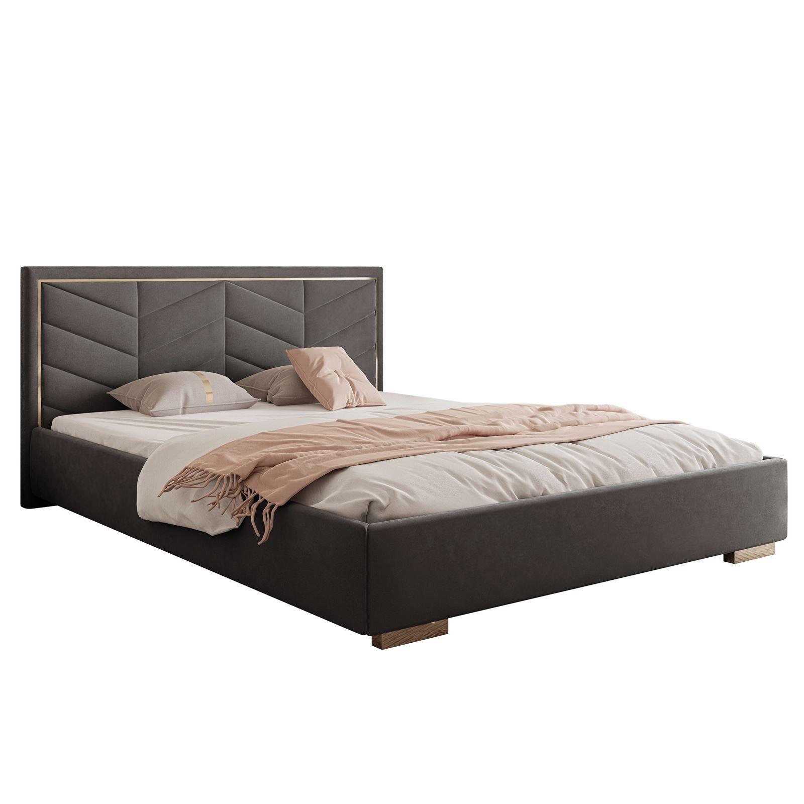 POLSTERBETT AURORA 120x200 mit Bettkasten Jasmine 96 - Greige, Textil (120/200cm) - Lookway