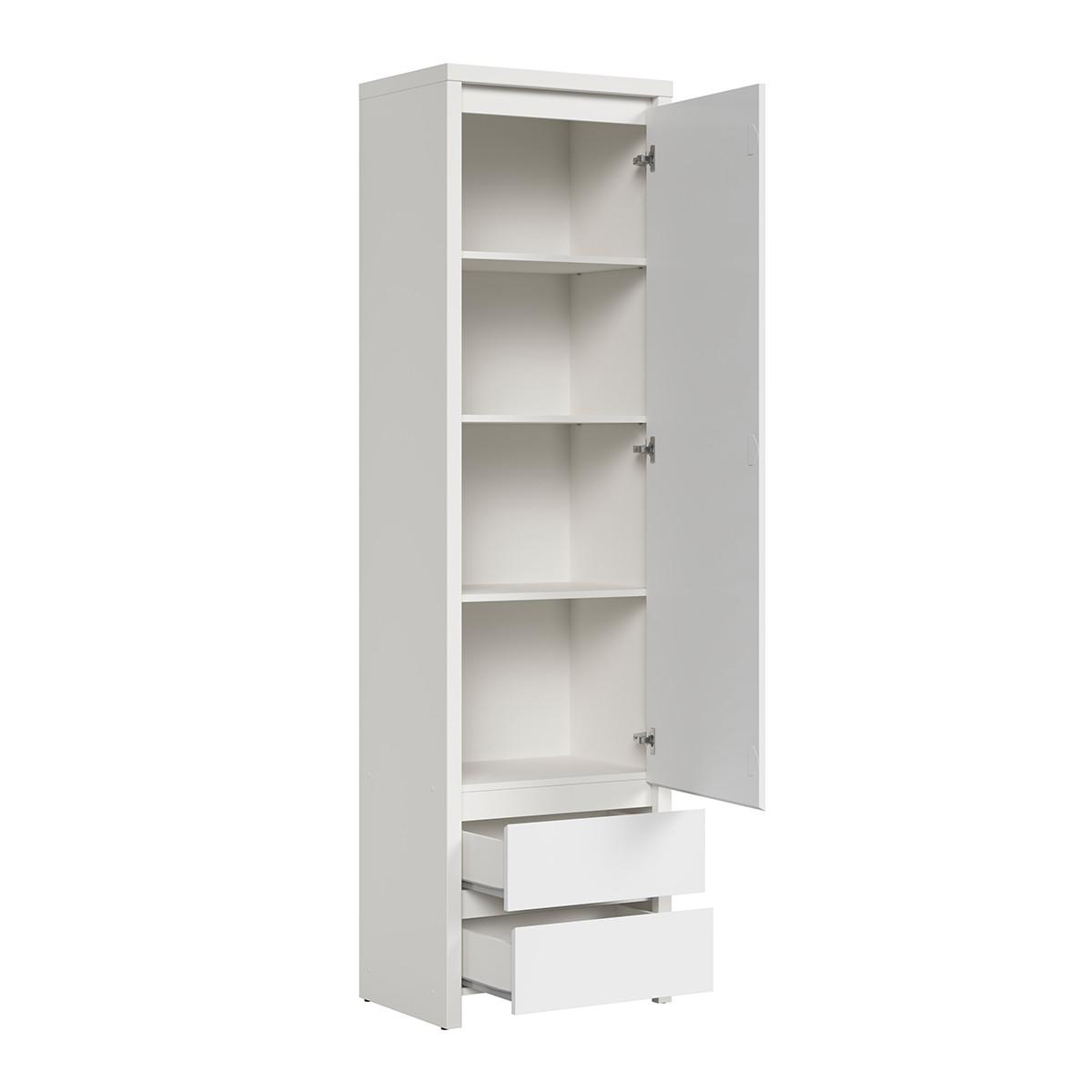 SCHRANK 1 Tür Soren Weiß matt - Weiß, Holzwerkstoff (56/200.5/40.5cm) - Petits-meubles