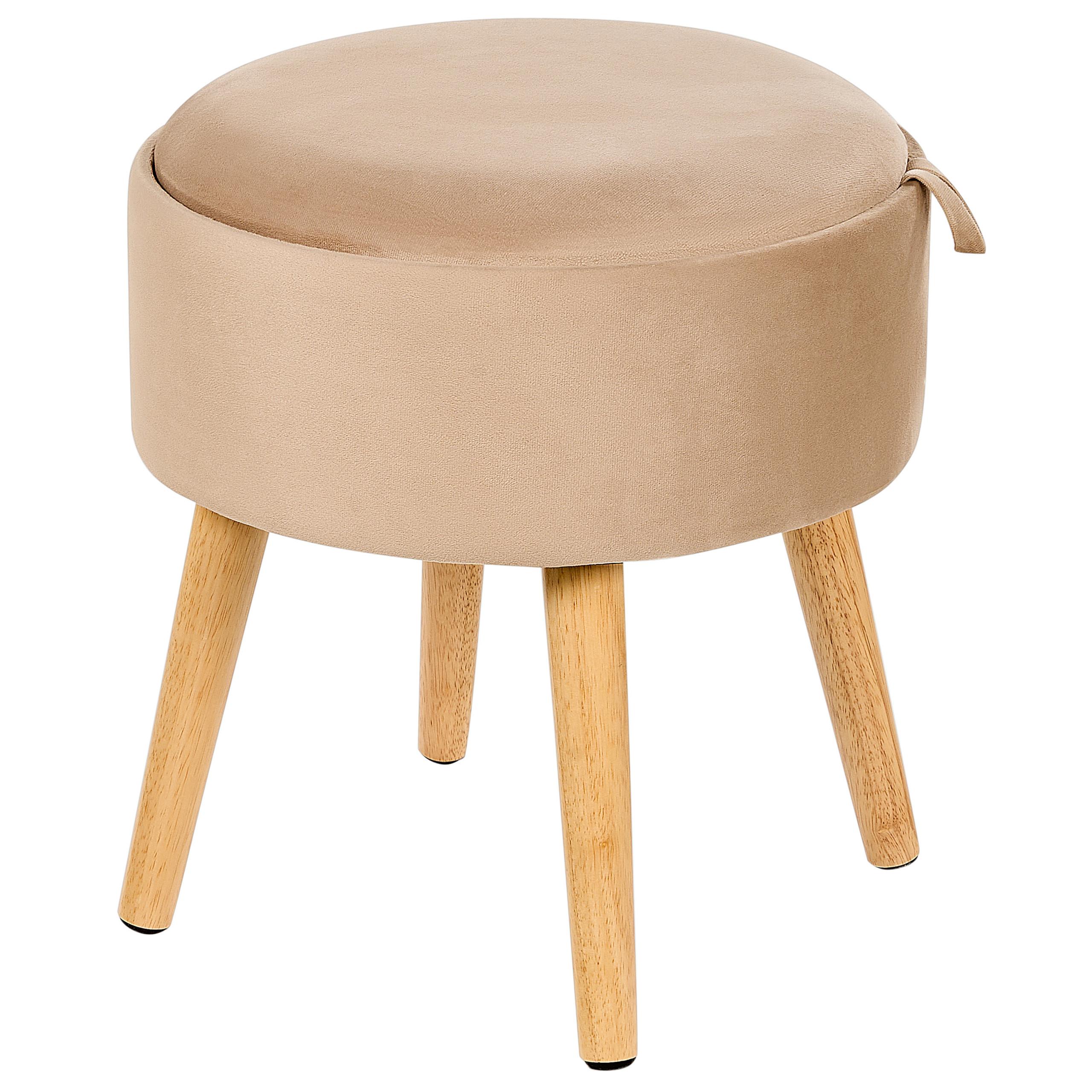 HOCKER Neely 39/39/43 cm - Beige, Textil (39/43/39cm) - Beliani