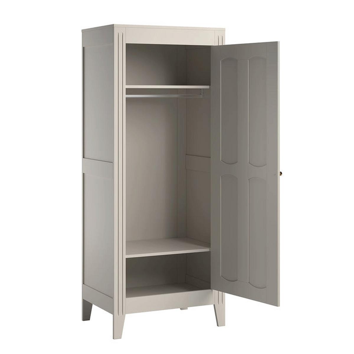 SCHRANK 1 Tür Milenne Beige - Beige, Holz (80/197/55cm) - Petits-meubles