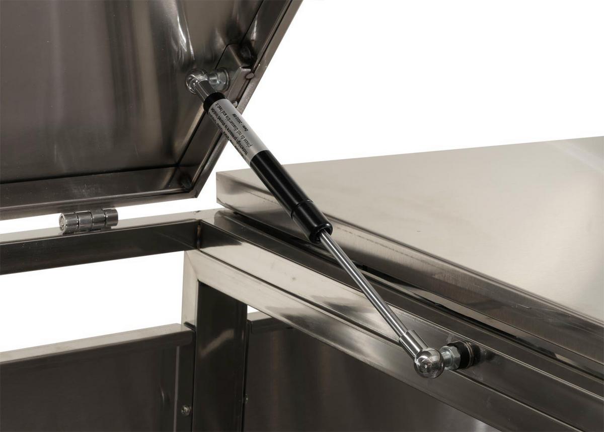 4ER-MÜLLTONNENVERKLEIDUNG Silber - Silberfarben, Metall (263/116/80cm) - MCW