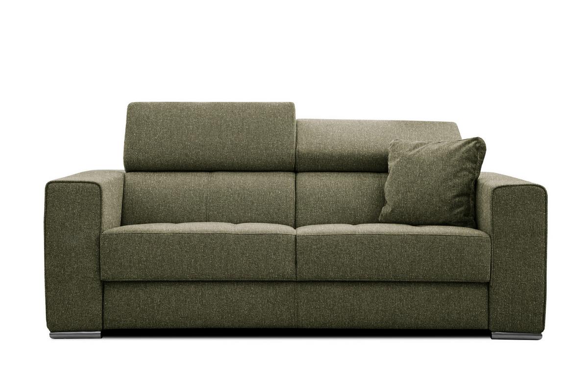SOFA QUARTZ 3-Sitzer, olivgrün - Olivgrün, Holzwerkstoff/Textil (202/80/102cm) - Wozimo