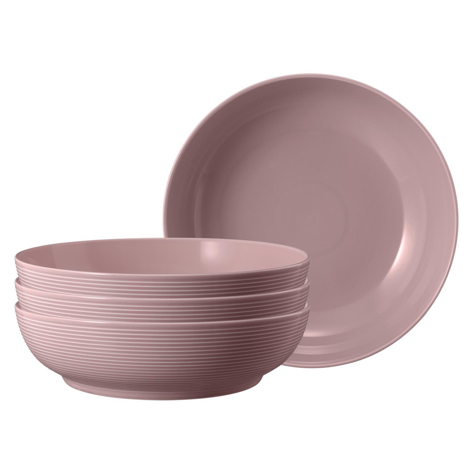 FOODBOWLS Beat Color Glaze Altrosa ø 25,5 cm 4er Set - Rosa, Keramik (25.5cm) - Seltmann Weiden