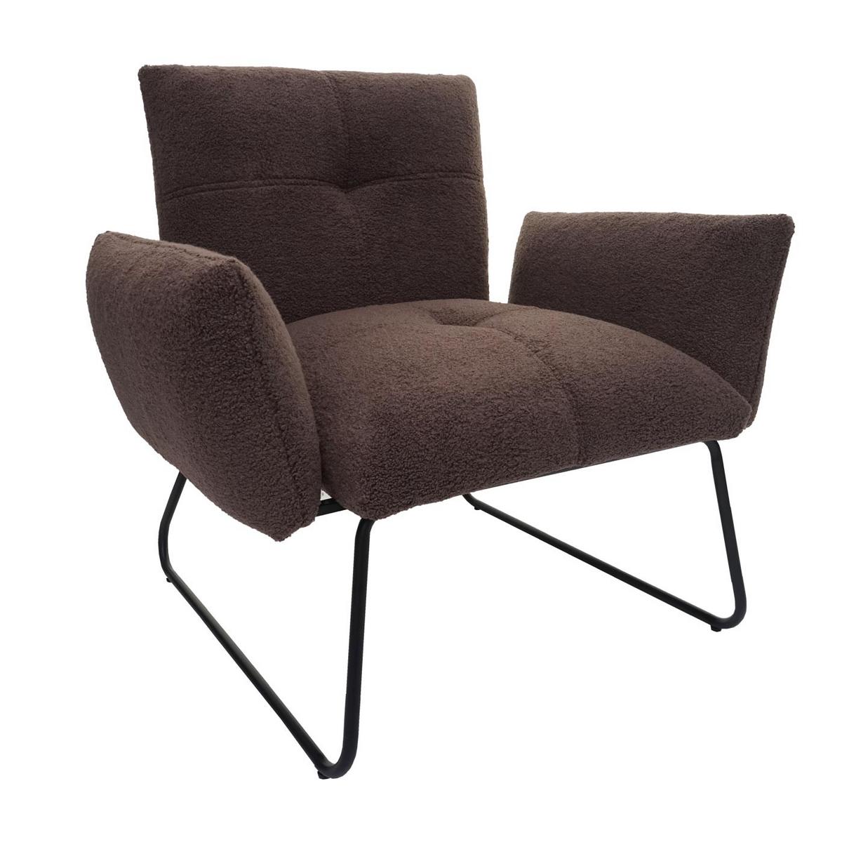 LOUNGE-SESSEL Braun - Braun, Textil (87/79/70cm) - MCW