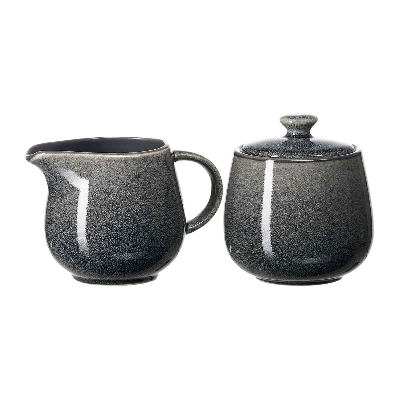 MILCH- & ZUCKER-SET Toledo dunkelgrau 2-tlg. - Dunkelgrau, Keramik (1/2cm) - Ritzenhoff Breker
