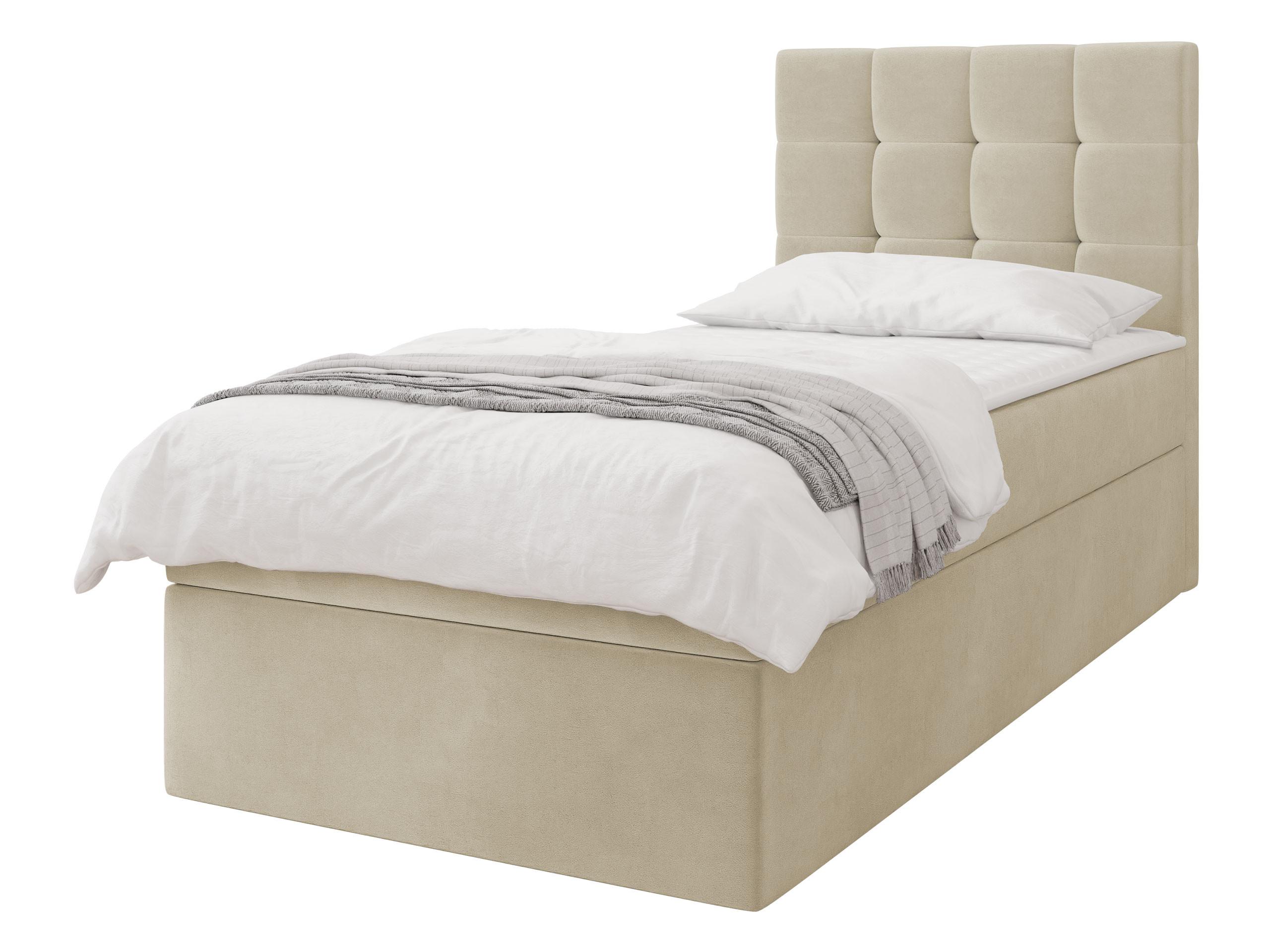 BOXBETT Luanda Single - H3 - Schwarz/Naturfarben, Holz/Kunststoff (90/200cm) - MIRJAN24