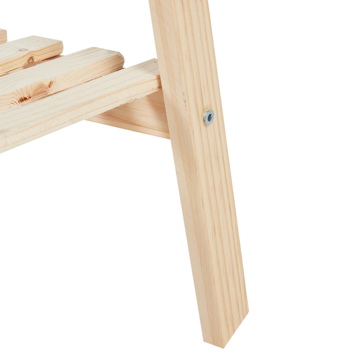 KLEIDERSTÄNDER Tannenholz hellbraun 155 cm Denver - Hellbraun, Holz (64/155/47cm) - Beliani