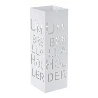 SCHIRMSTÄNDER SCHRIFT Weiß - Weiß, Metall (18/55/18cm) - MCW