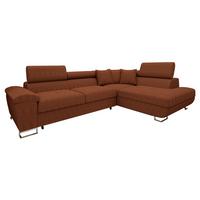 ECKSOFA Cotere Cord, Seite: Rechts - Braun, Holz/Textil (270/202cm) - MIRJAN24