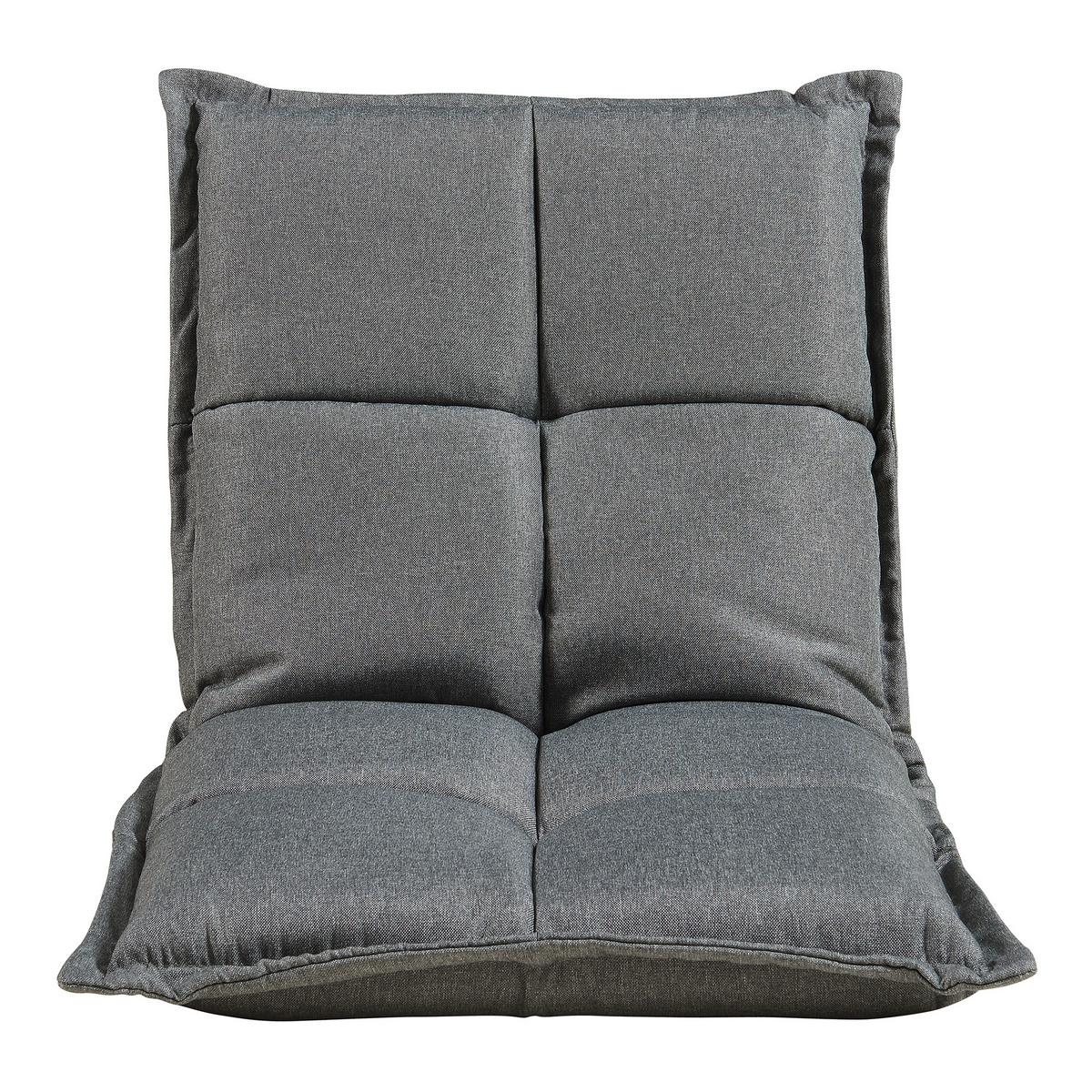 BODENSTUHL-SET 2 TLG. Deinze - Dunkelgrau, Textil (110/11/55cm) - [en.casa]