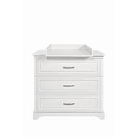 SIDEBOARD TWINKLE für das Kinderzimmer Weiß matt Wickeltisch - Weiß, Holzwerkstoff (98/89.5/53cm) - Lookway