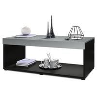COUCHTISCH Pure Tischplatte und Blenden in Graphit seidenmatt - Graphitfarben, Holzwerkstoff (58/104/40.5cm) - Vladon