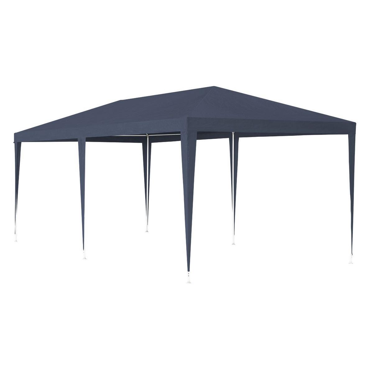 PARTYZELT Gartenzelt blau 3x6 m - Blau, Metall (300/250/600cm) - Juskys