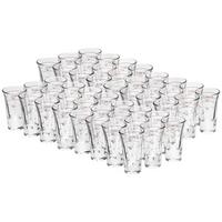 STAMPER GEEICHT MIT ROTRING Dublino transparent 2 cl + 4cl 48er Set - Transparent, Glas (0.06L) - Van Well