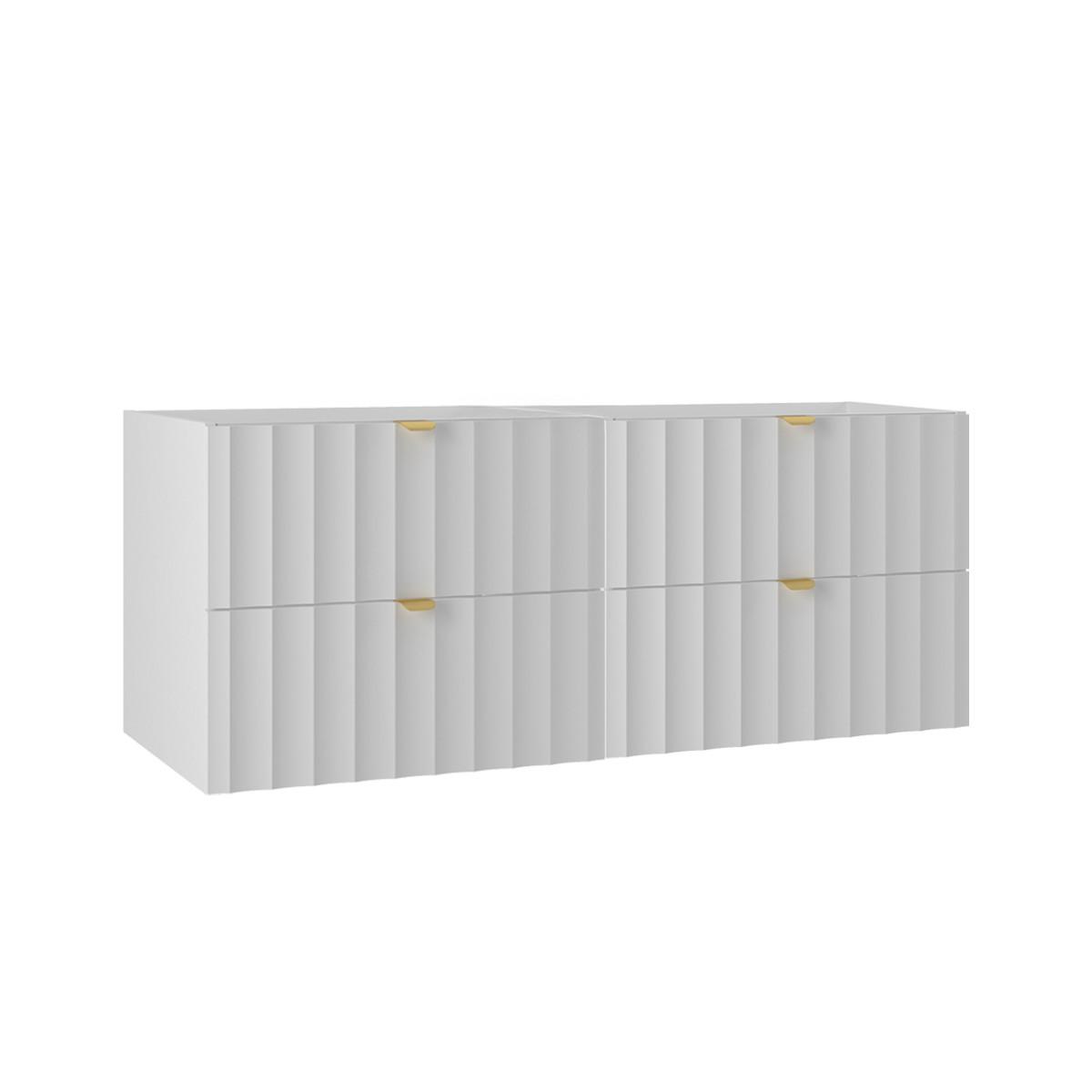 WASCHTISCHUNTERSCHRANK 120cm Lexa Weiß - Weiß, Holzwerkstoff (120/50/45.8cm) - Petits-meubles