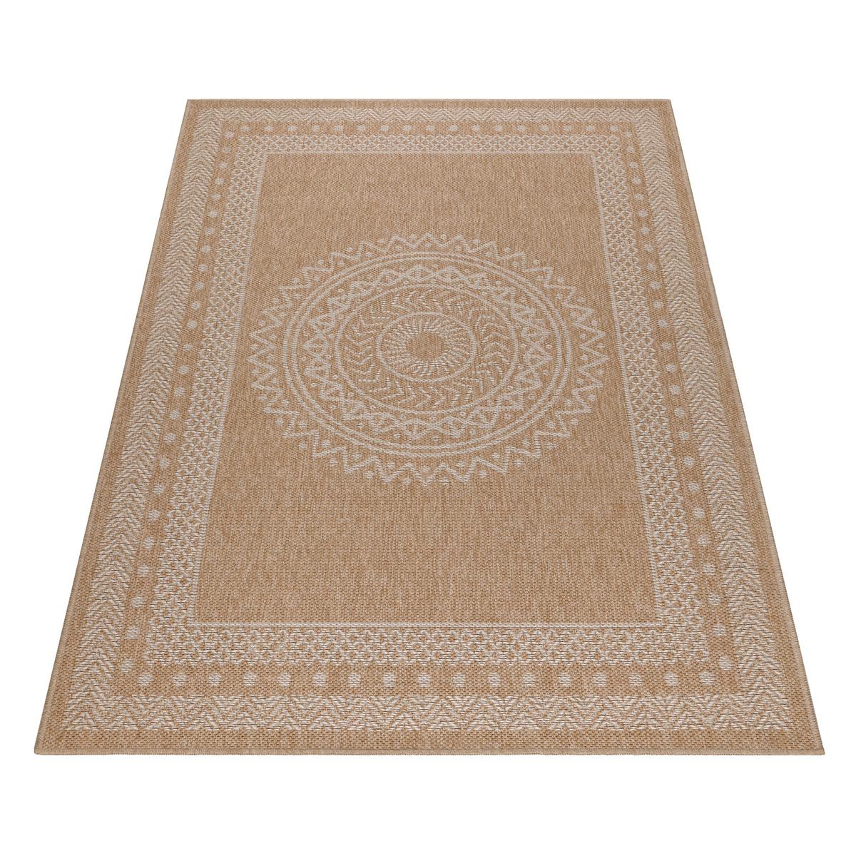 TEPPICH Outdoor KASBERG in Beige, im Vintage-Stil, aus Polypropylen, 80 x 150 cm - Beige, Textil (150/80cm) - KADIMA DESIGN