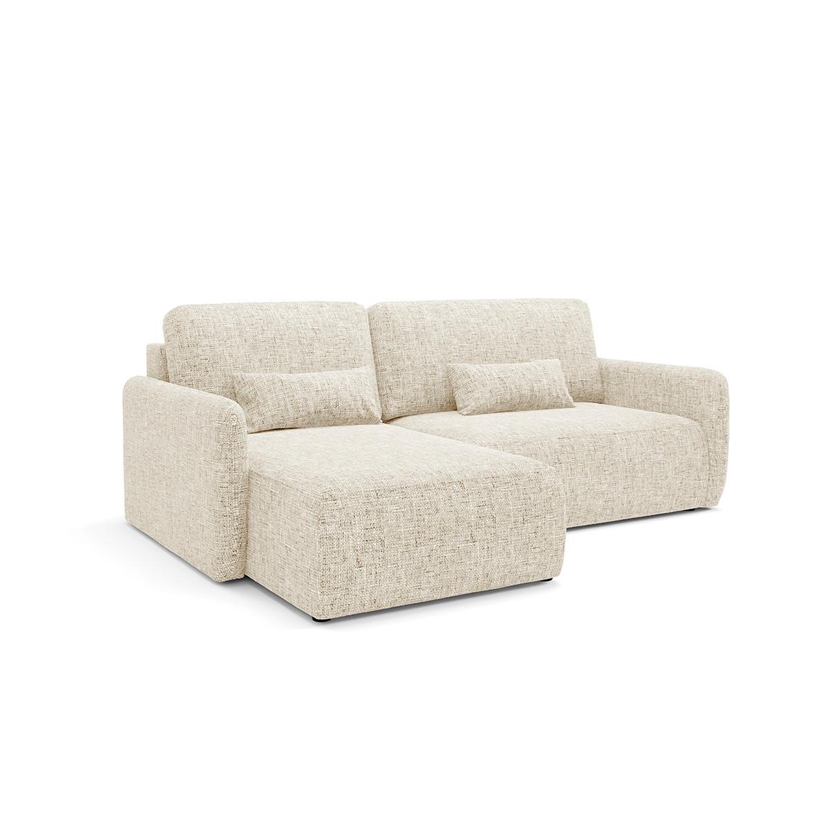 ECKSOFA Lazare 3 Sitzplätze Weiß - Weiß, Holz (217/148cm) - Petits-meubles