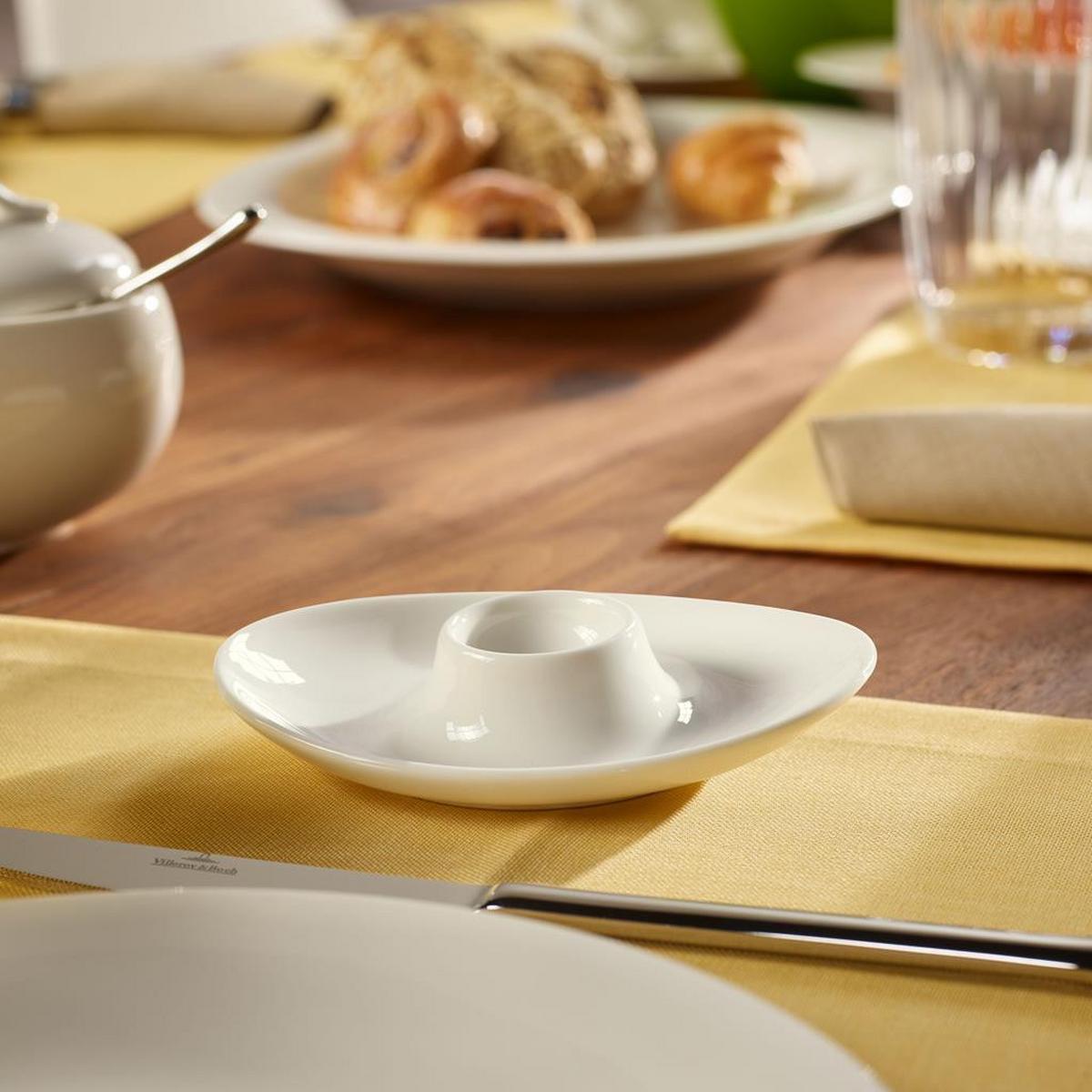 EIERBECHER New Cottage Basic weiß 15 x 11 cm - Weiß, Keramik (11.3/2.9/15.3cm) - Villeroy & Boch