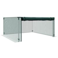 PFLANZENSCHUTZZELT mit Reißverschlusstür, für Garten, Balkon, Stahl, Grün - Grün, Metall (125/62.5/125cm) - Outsunny