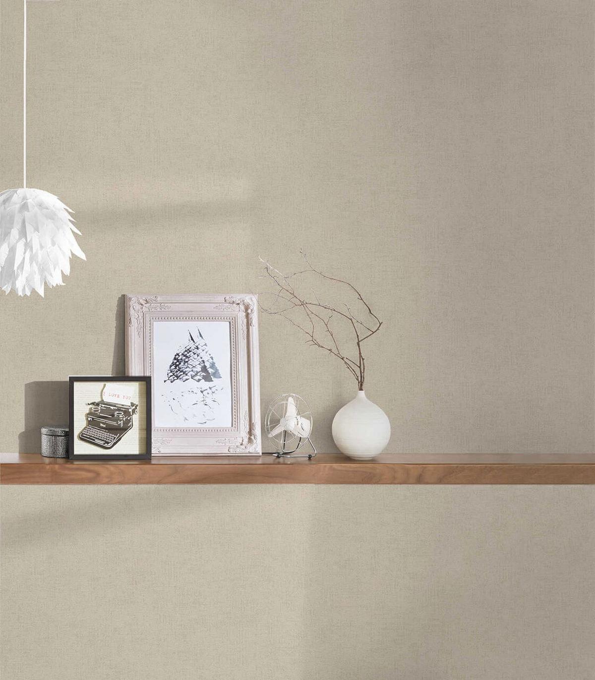VLIESTAPETE Beige 53/1005 cm - Beige, Kunststoff/Textil (53/1cm) - KUNSTLOFT