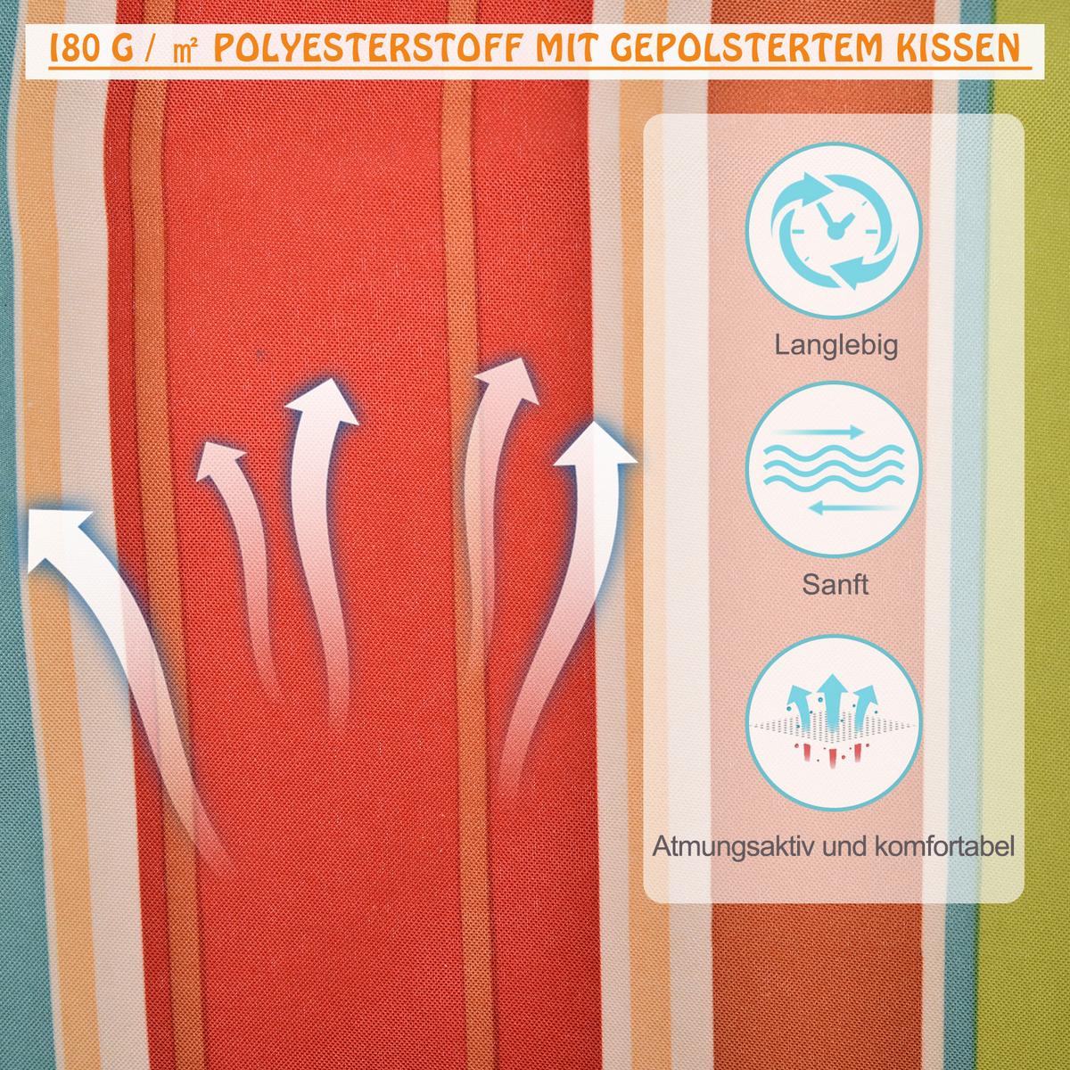 HÄNGESESSEL, Polyester, Mehrfarbig - Multicolor, Textil (106/106/100cm) - Outsunny
