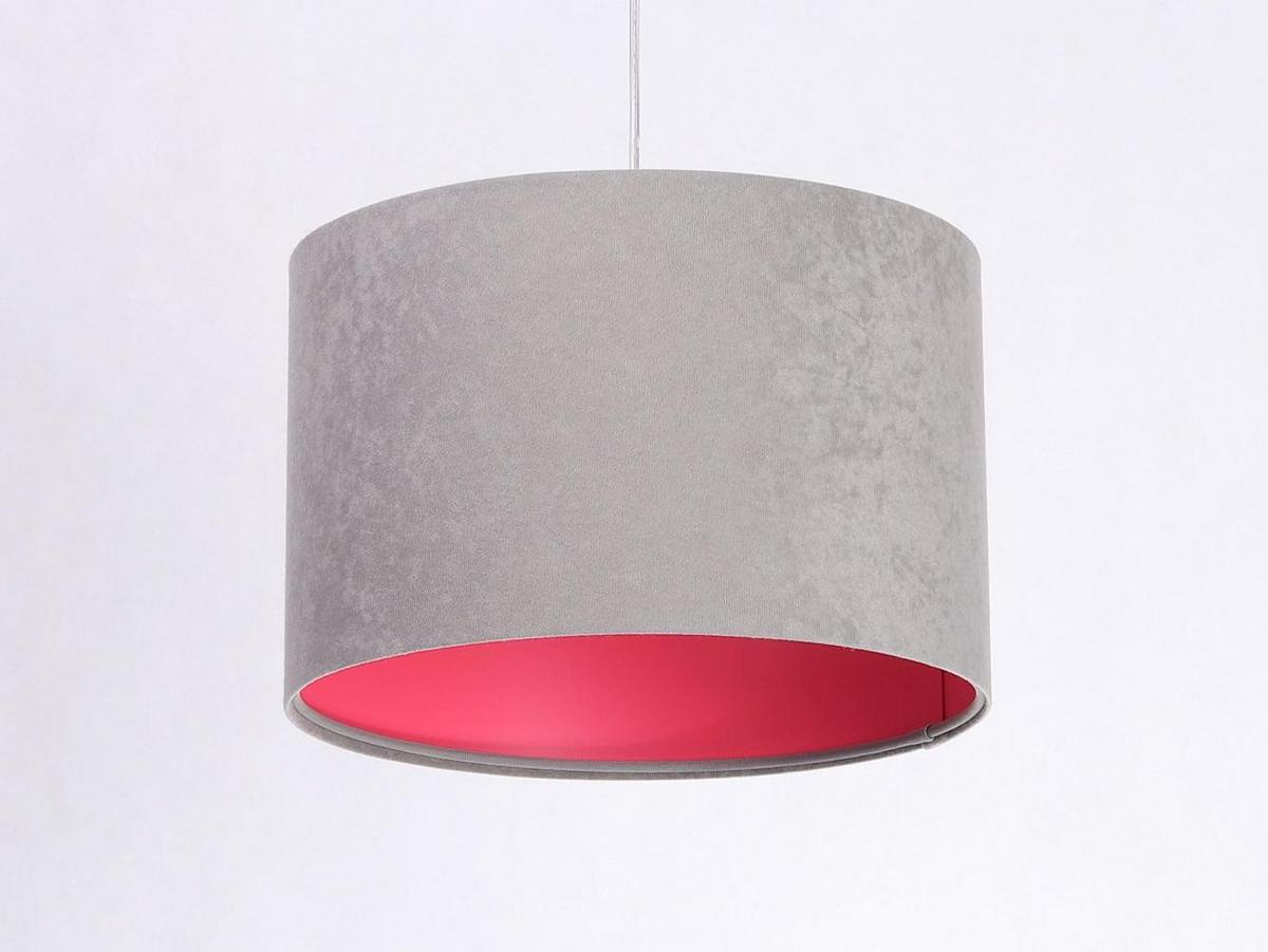HÄNGELEUCHTE Grau 30/20 cm - Pink/Grau, Kunststoff (30/0.45/20cm) - ONZENO