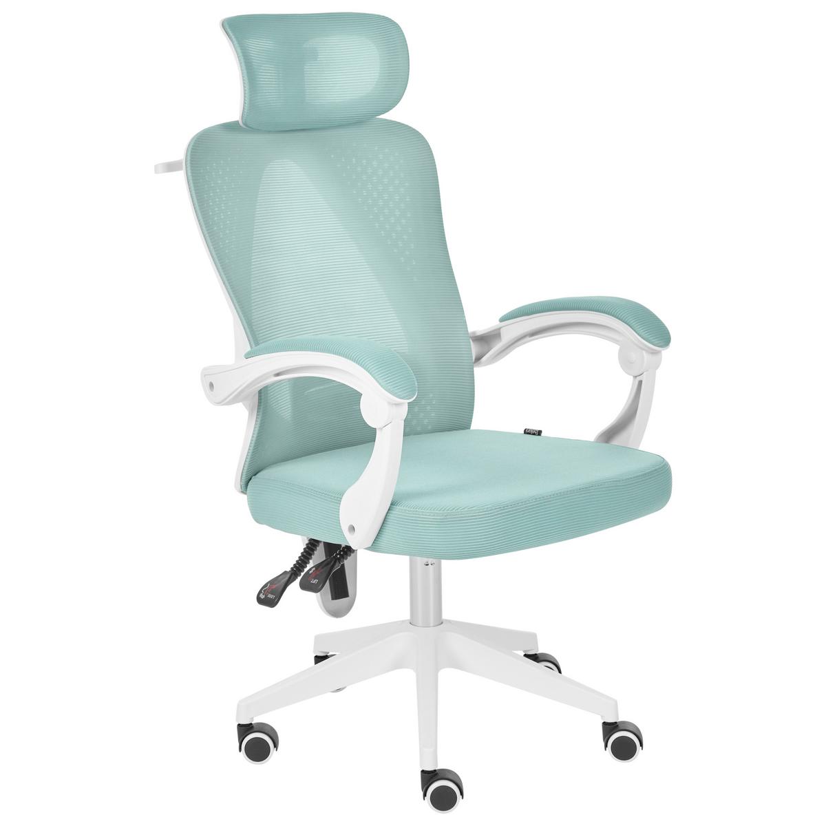 BÜROSTUHL Mintgrün Seranev - Mintgrün, Textil (60/115/60cm) - Beliani