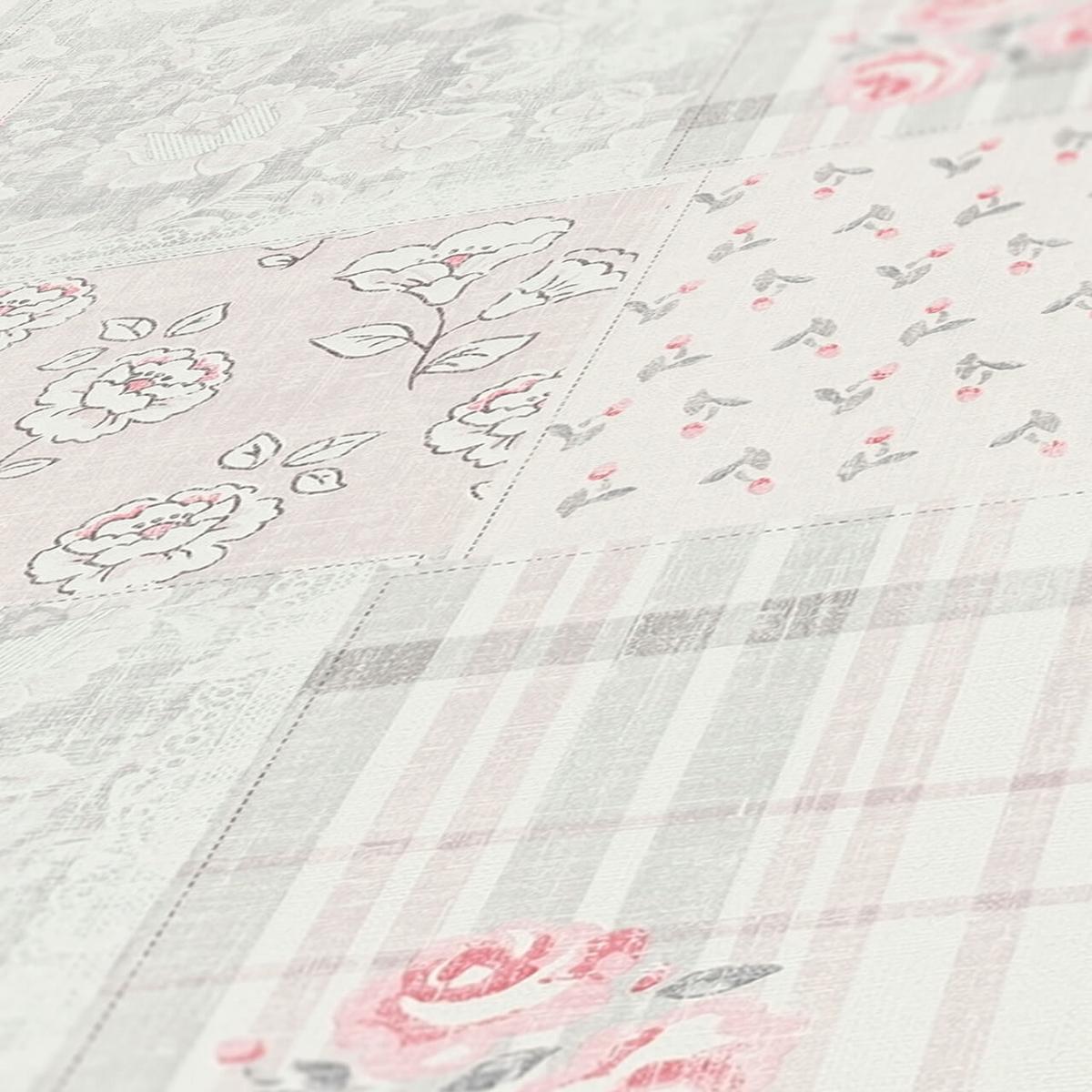 VLIESTAPETE Grau 53/1005 cm - Rot, Kunststoff/Textil (53/1cm) - KUNSTLOFT