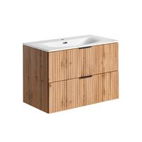 WASCHTISCH 80.2cm Adriel Holz - Braun, Holzwerkstoff (80.2/57/46cm) - Petits-meubles