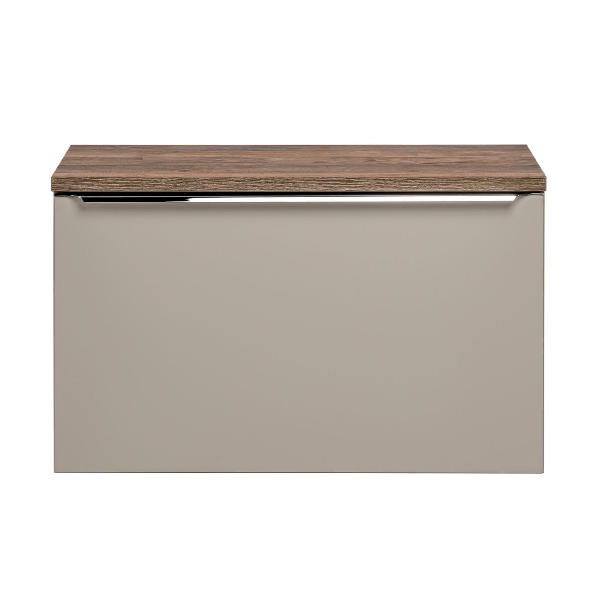 WASCHTISCHUNTERSCHRANK 80cm Éros Taupe - Taupe, Holzwerkstoff (80/48/46cm) - Petits-meubles