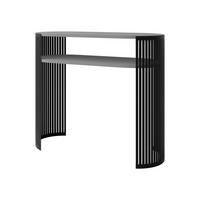 KONSOLENTISCH Fikoli - Hellgrau/Schwarz, Holzwerkstoff/Metall (30/100/86cm) - MIRJAN24