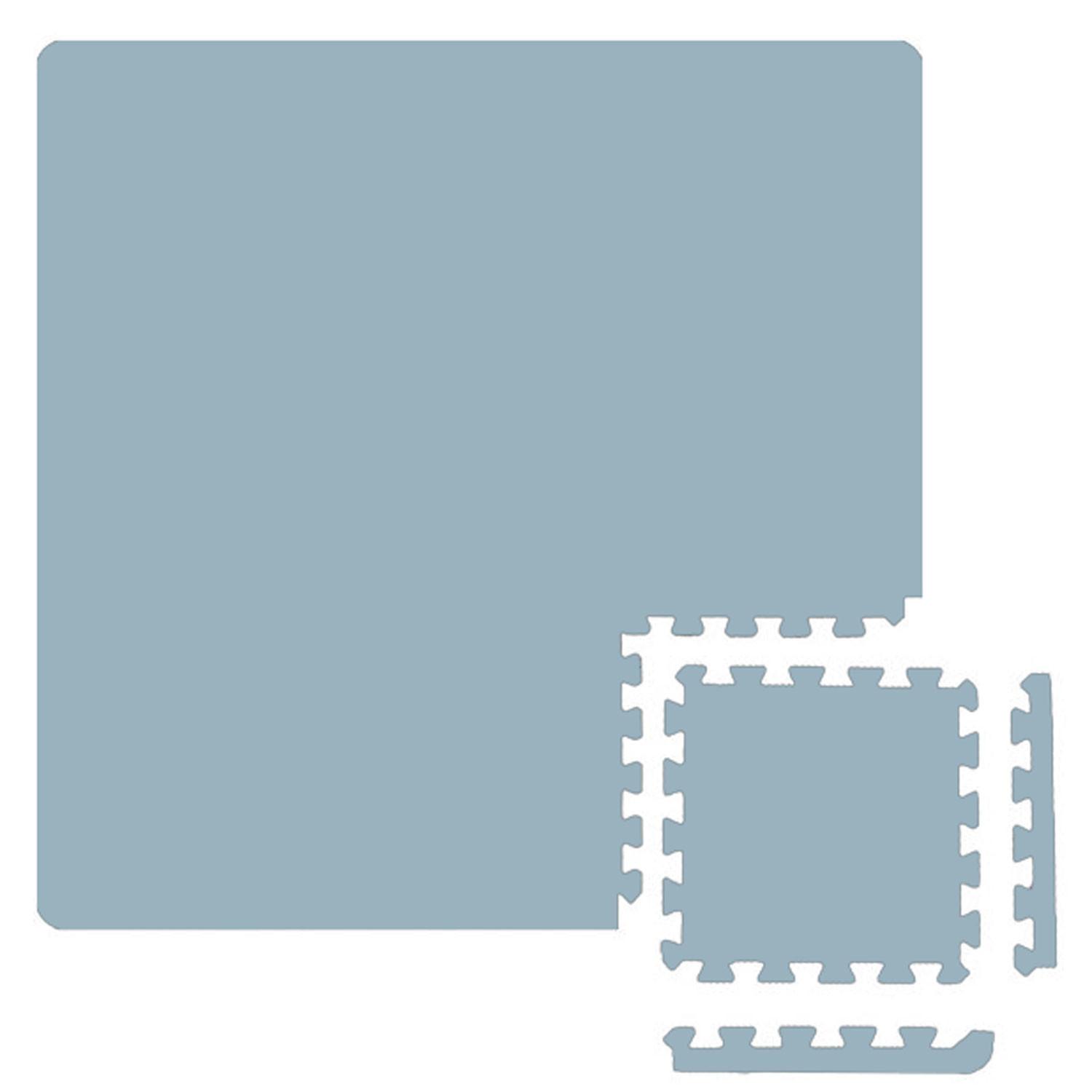 BODENSCHUTZMATTE 30x30x1 cm, Grau, 9er Set - Grau, Kunststoff (30/30cm) - eyepower