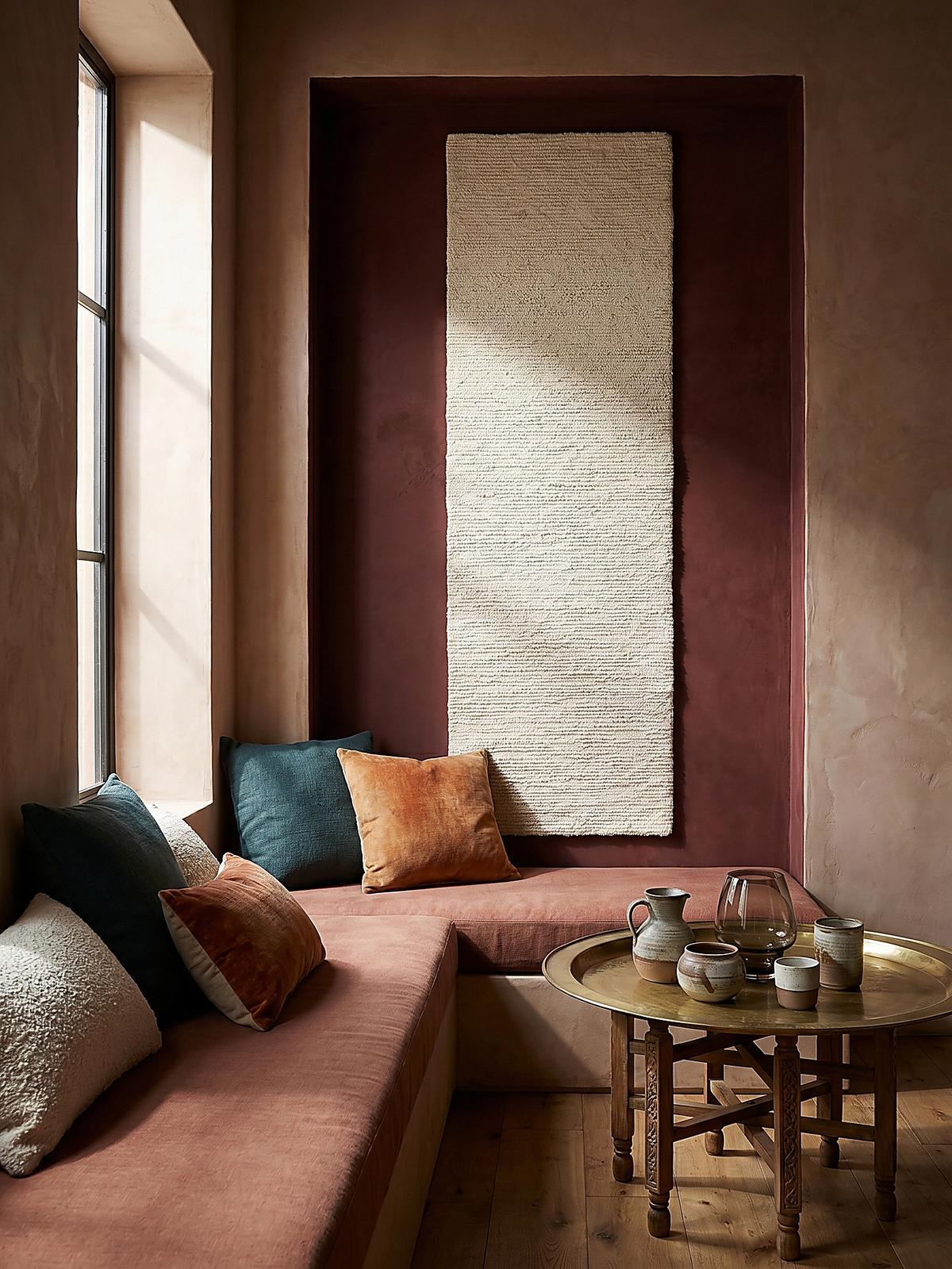 WOLLTEPPICH ALNE, einfarbig, Creme, 80 x 230 cm - Creme, Textil (230/80cm) - KADIMA DESIGN