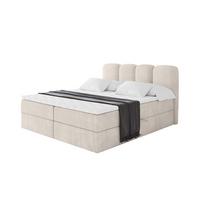 BOXBETT mit Matratze H4 - NINA - 180x200 cm - Beige - Champagner, Holzwerkstoff (180/200cm) - ALTDECOR