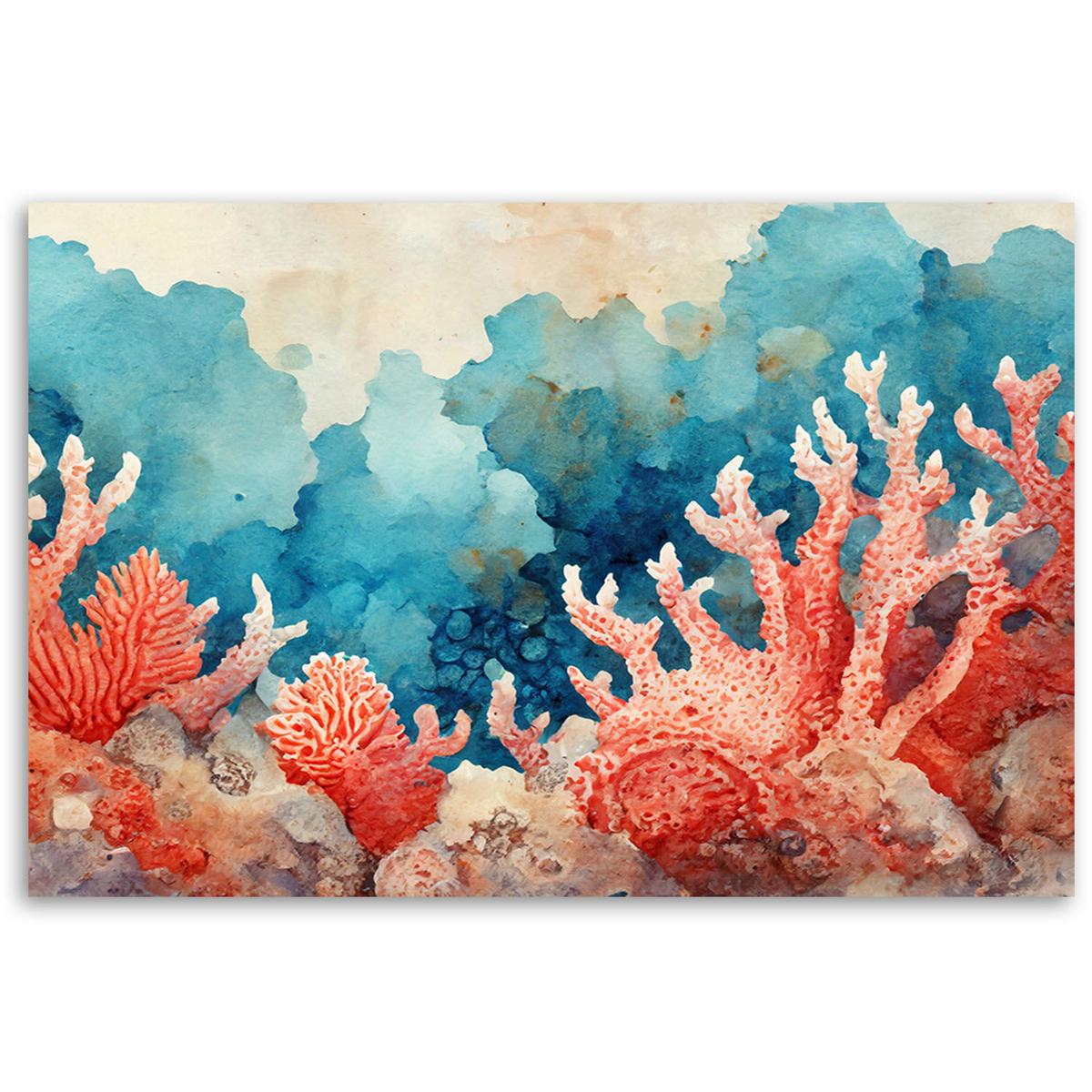 KUNSTDRUCK Blau 60/40 cm - Blau, Textil (60/40cm) - KUNSTLOFT