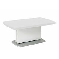 COUCHTISCH höhenverstellbar und ausziehbar Clovis 110x53x63 Weiß - Weiß, Holzwerkstoff (110/63/63cm) - 58aufmkessel