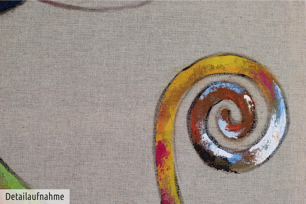 ACRYLBILD HANDGEMALT 60/80 cm - Multicolor/Grau, Holz/Textil (60/80cm) - KUNSTLOFT