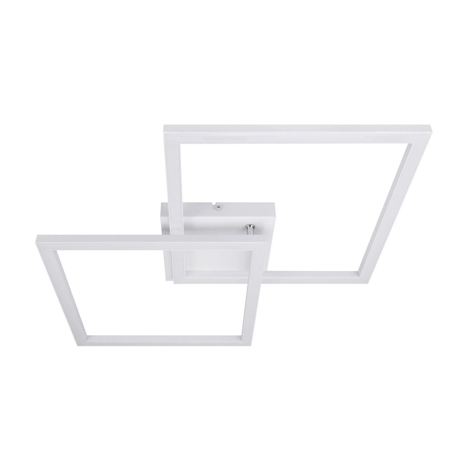 LED-DECKENLEUCHTE Falkenort 46.1/5.8/46.1 cm - Weiß, Metall (46.1/46.1/5.8cm) - ZMH