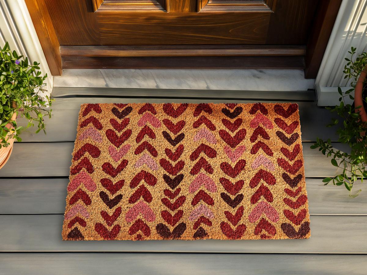 FUSSMATTE Naturfarben Timolan - Naturfarben, Naturmaterialien (60/40cm) - Beliani