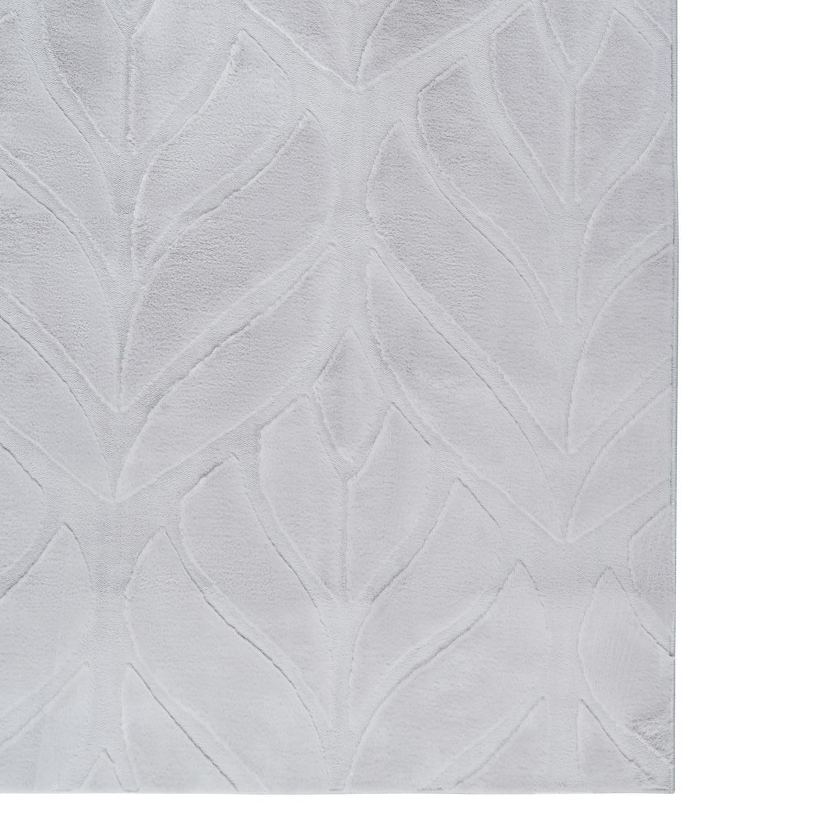 KUNSTFELLTEPPICH Hellgrau 160/160 cm Mitchell - Hellgrau/Grau, Kunststoff (160/160cm) - Beliani