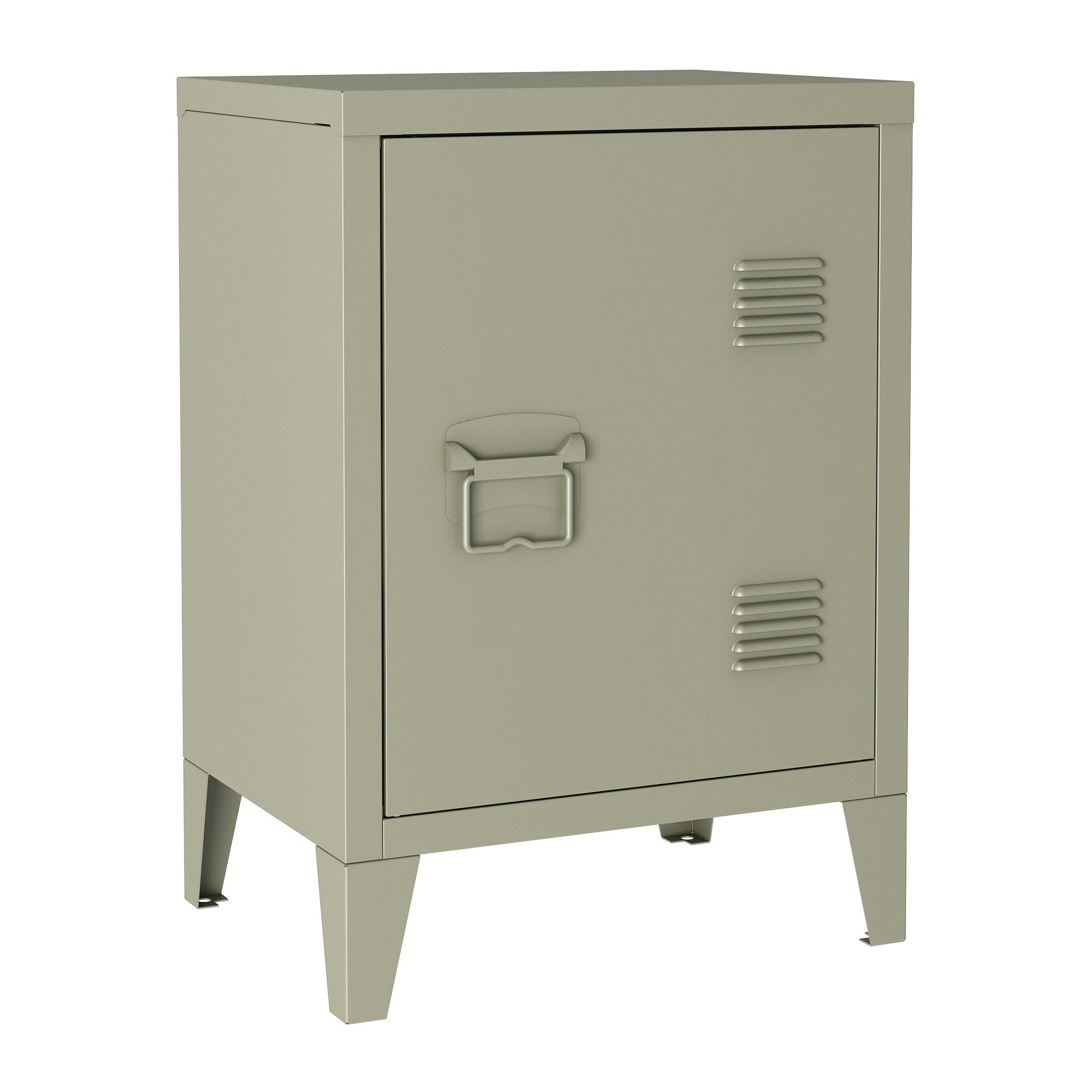 NACHTSCHRANK Inari - Braun, Metall (40/57/30cm) - [en.casa]
